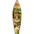 Tiki Bar Novelty Metal Surfboard Sign 17" x 4.5" (SB)