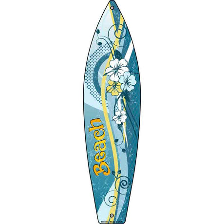 Beach Novelty Metal Surfboard Sign 17" x 4.5" (SB)