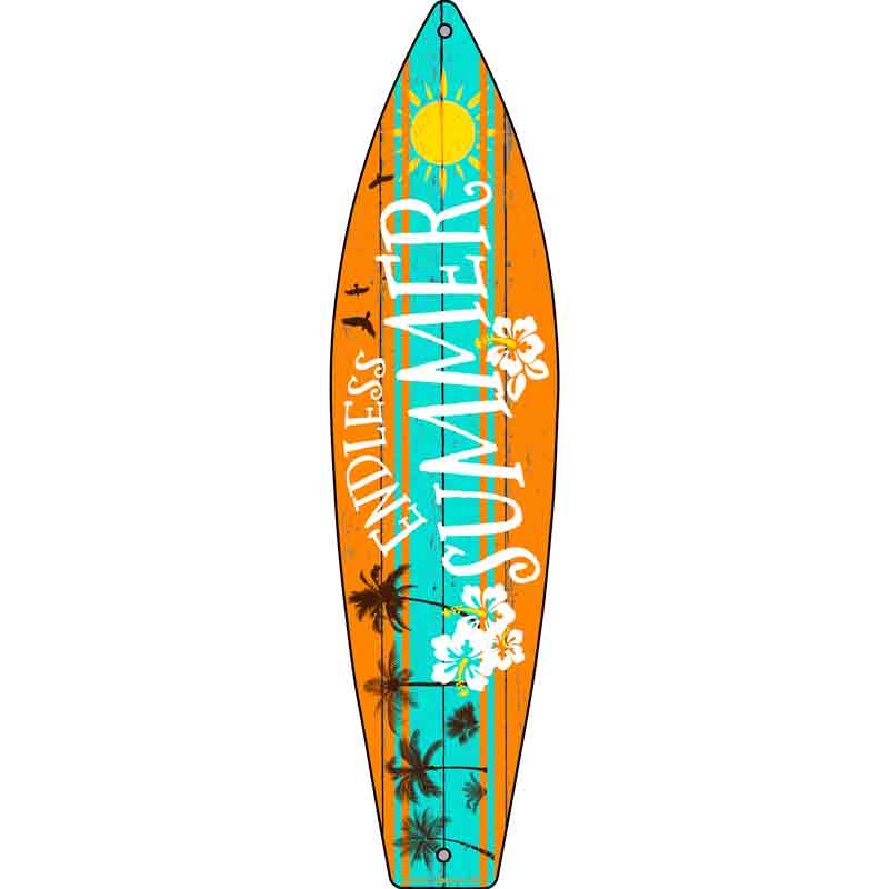 Endless Summer Novelty Metal Surfboard Sign 17" x 4.5" (SB)