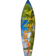 Day In Paradise Novelty Metal Surfboard Sign 17" x 4.5" (SB)