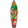 Hula Bar Novelty Metal Surfboard Sign 17" x 4.5" (SB)