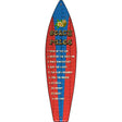 Beach Rules Novelty Metal Surfboard Sign SB-097 17" x 4.5" (SB)