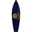 Idaho State Flag Novelty Metal Surfboard Sign 17" x 4.5" (SB)