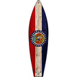 Missouri State Flag Novelty Metal Surfboard Sign 17" x 4.5" (SB)