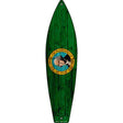 Washington State Flag Novelty Metal Surfboard Sign 17" x 4.5" (SB)