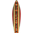 Living on Island Time Novelty Metal Surfboard Sign 17" x 4.5" (SB)