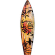 Surfs Up With Surfer Novelty Metal Surfboard Sign 17" x 4.5" (SB)