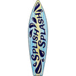 Blue Splish Splash Novelty Metal Surfboard Sign 17" x 4.5" (SB)