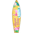 Always on Vacation Novelty Metal Surfboard Sign 17" x 4.5" (SB)