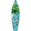 Salty Water Vibes Novelty Metal Surfboard Sign 17" x 4.5" (SB)