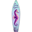 Salty Dreams Seahorse Novelty Metal Surfboard Sign 17" x 4.5" (SB)