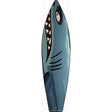 Shark Novelty Metal Surfboard Sign 17" x 4.5" (SB)