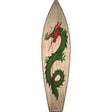 Green Dragon Novelty Metal Surfboard Sign 17" x 4.5" (SB)