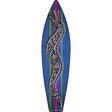 Tribal Snake Novelty Metal Surfboard Sign 17" x 4.5" (SB)