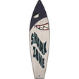 Shark Zone Novelty Metal Surfboard Sign 17" x 4.5" (SB)