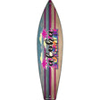 Aloha Summer Tie Dye Novelty Metal Surfboard Sign 17" x 4.5" (SB)