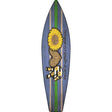 Peace Love Sunflower Novelty Metal Surfboard Sign 17" x 4.5" (SB)