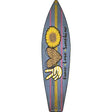 Peace Love Sunshine Novelty Metal Surfboard Sign 17" x 4.5" (SB)