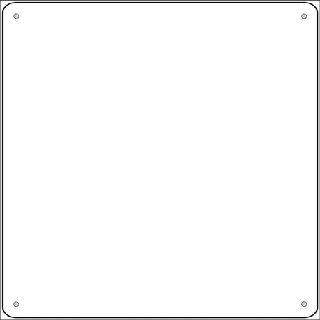 White Dye Sublimation 12 inch Novelty Metal Square Sign SQ-000