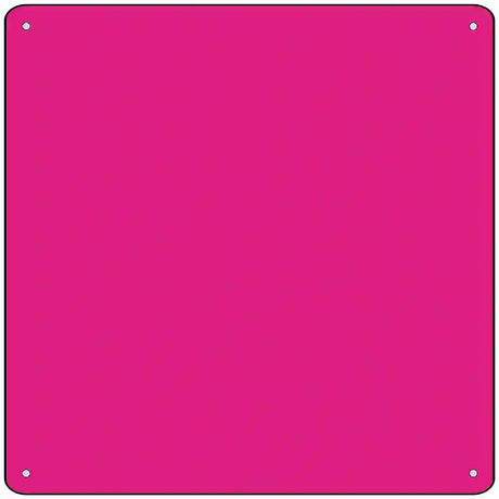 Pink Solid Novelty Metal Square Sign 12" (SQ)