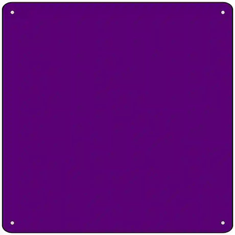 Purple Solid Novelty Metal Square Sign 12" (SQ)