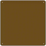 Brown Solid Novelty Metal Square Sign 12" (SQ)