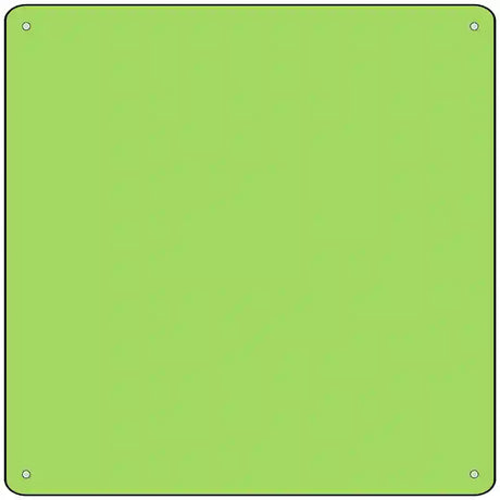 Lime Green Solid Novelty Metal Square Sign 12" (SQ)