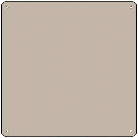 Tan Solid Novelty Metal Square Sign 12" (SQ)