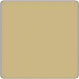 Gold Solid Novelty Metal Square Sign 12" (SQ)