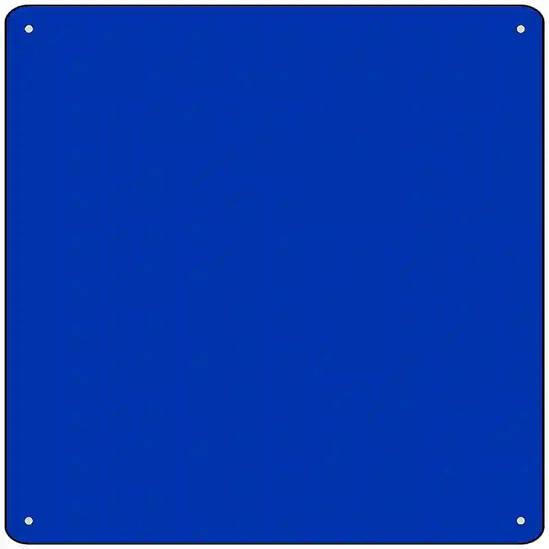 Blue Solid Novelty Metal Square Sign 12" (SQ)