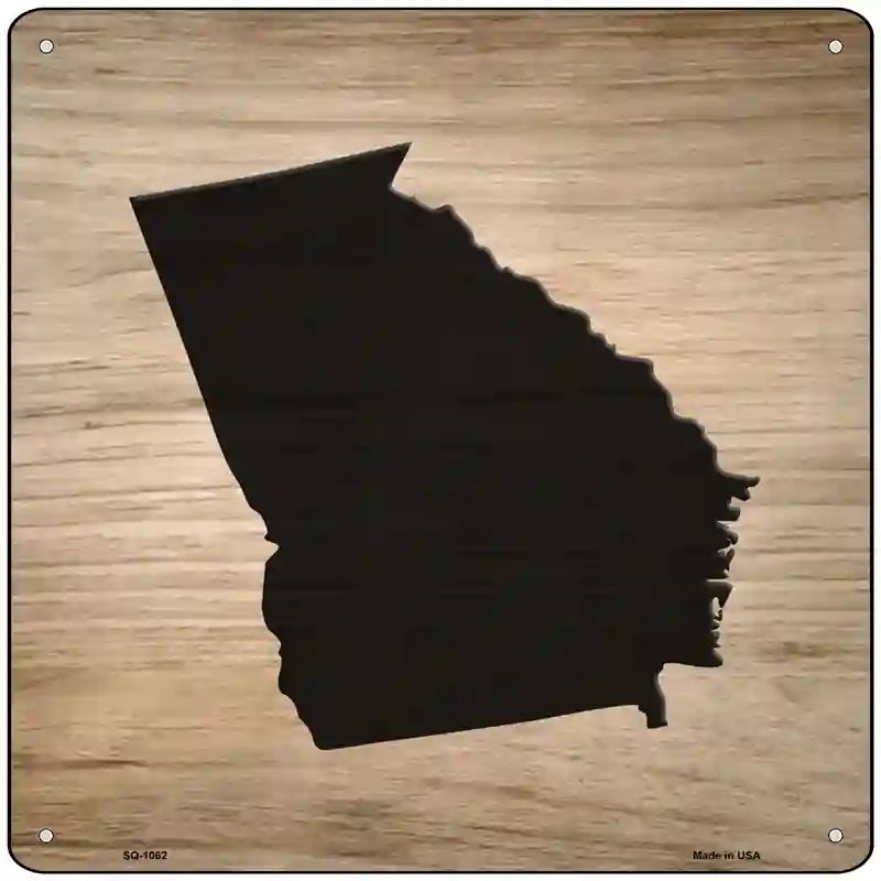 Georgia Shape Letter Tile Novelty Metal Square Sign | Smart Blonde