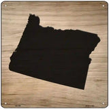 Oregon Shape Letter Tile Novelty Metal Square Sign 12" (SQ)