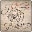 Love My Bichon Novelty Metal Square Sign 12" (SQ)