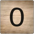 0 Number Tiles Novelty Metal Square Sign 12" (SQ)