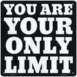 Your Only Limit Novelty Metal Square Sign 12" (SQ)