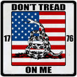 1776 US Flag Gadsden Novelty Metal Square Sign 12" (SQ)