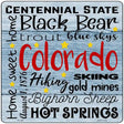 Colorado Motto Novelty Metal Square Sign 12" (SQ)