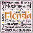 Florida Motto Novelty Metal Square Sign 12" (SQ)