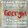 Georgia Motto Novelty Metal Square Sign 12" (SQ)