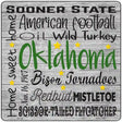 Oklahoma Motto Novelty Metal Square Sign 12" (SQ)