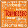 Tennessee Motto Novelty Metal Square Sign 12" (SQ)