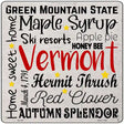 Vermont Motto Novelty Metal Square Sign 12" (SQ)