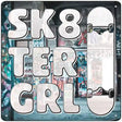 Sk8ter Girl Novelty Metal Square Sign 12" (SQ)