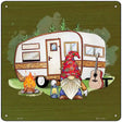 Camping Gnome Novelty Metal Square Sign 12" (SQ)