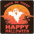 Trick or Treat Ghost Novelty Metal Square Sign 12" (SQ)