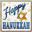 Happy Hanukkah Wholesale Novelty Square Sign