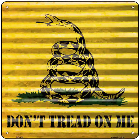 Dont Tread On Me Novelty Square Sign 12" (SQ)