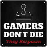 Atari Gamers Dont Die Novelty Square Sign 12" (SQ)