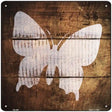 Butterfly Painted Stencil Novelty Square Sign 12" (SQ)