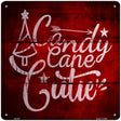 Candy Cane Cutie Novelty Metal Square Sign 12" (SQ)